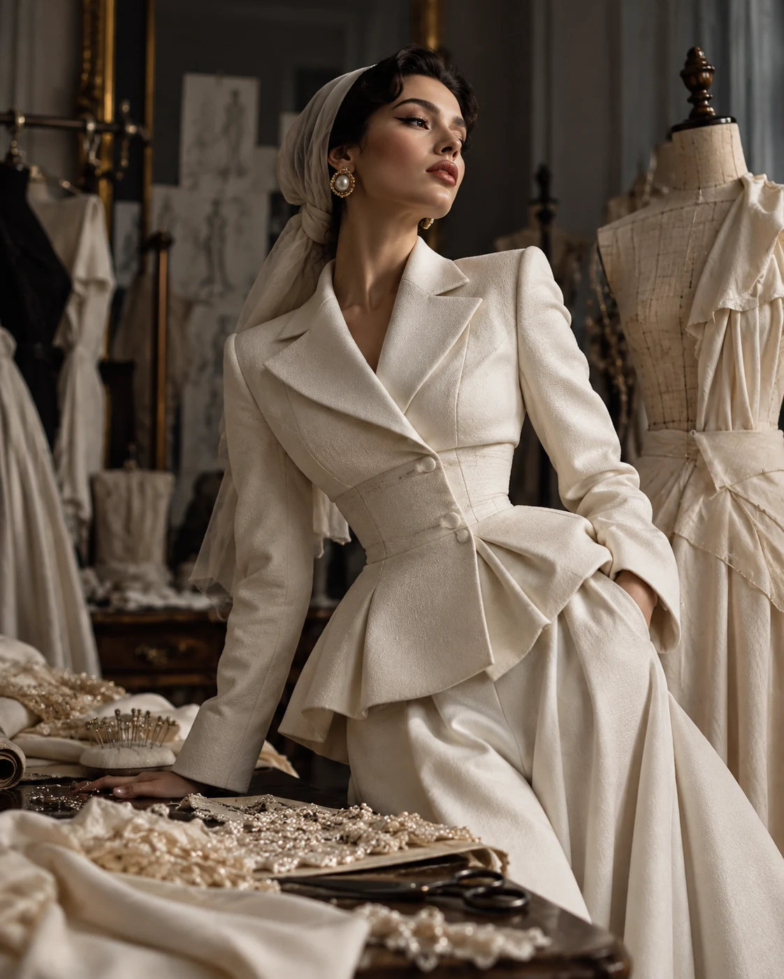 Illustrative fashion editorial image