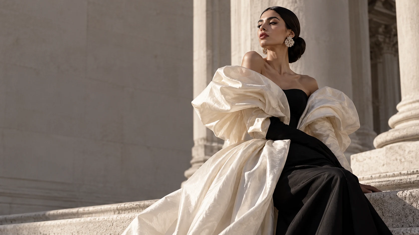 Illustrative fashion editorial image